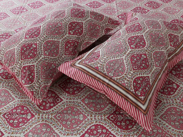 Pink_Cotton_The_Jaipuri_Lattice_Double_Bedsheet_With_Pillow_Cover_90_X_108_Cm